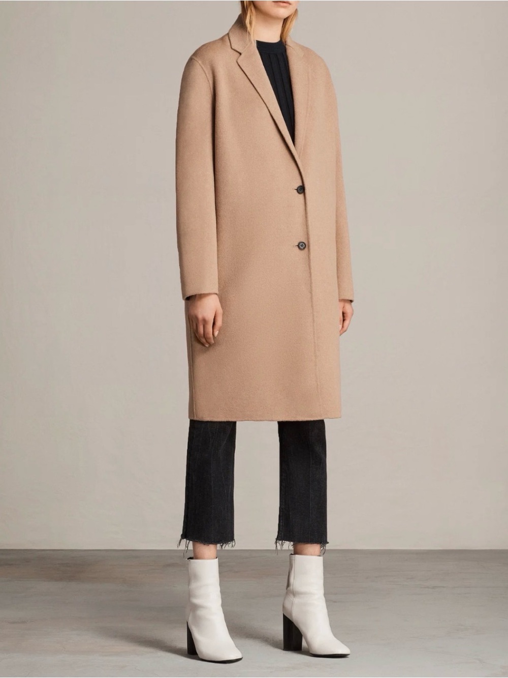 ALLSAINTS Anya Wool Blend Coat